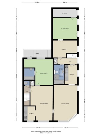Floorplan - IJsselmondselaan 292, 3064 AV Rotterdam